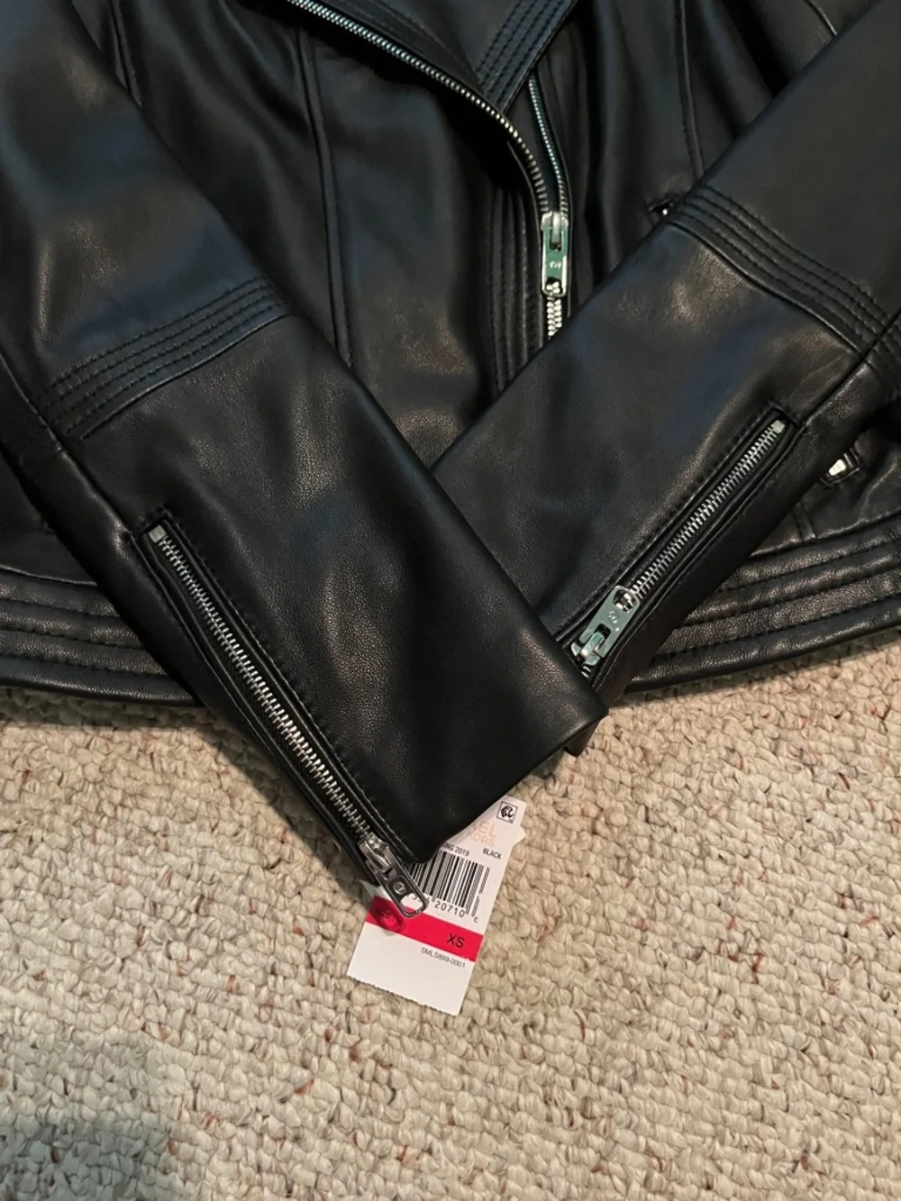 NWT Michael Kors Leather Moto Jacket